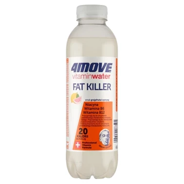 4Move Vitamin Water Fat Killer Napój niegazowany smak grejpfruta i cytryny 556 ml - 0