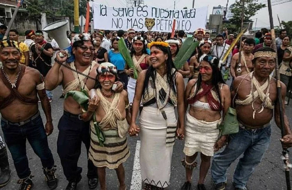 Protest Indian w obronie puszczy amazońskiej