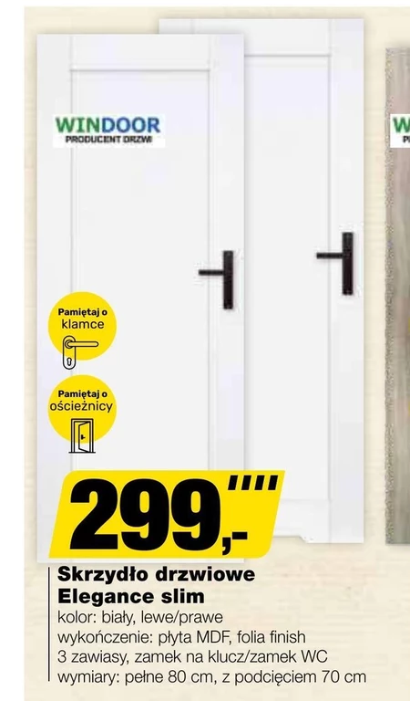 Skrzydło drzwiowe Windoor