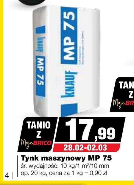 Tynk maszynowy Knauf