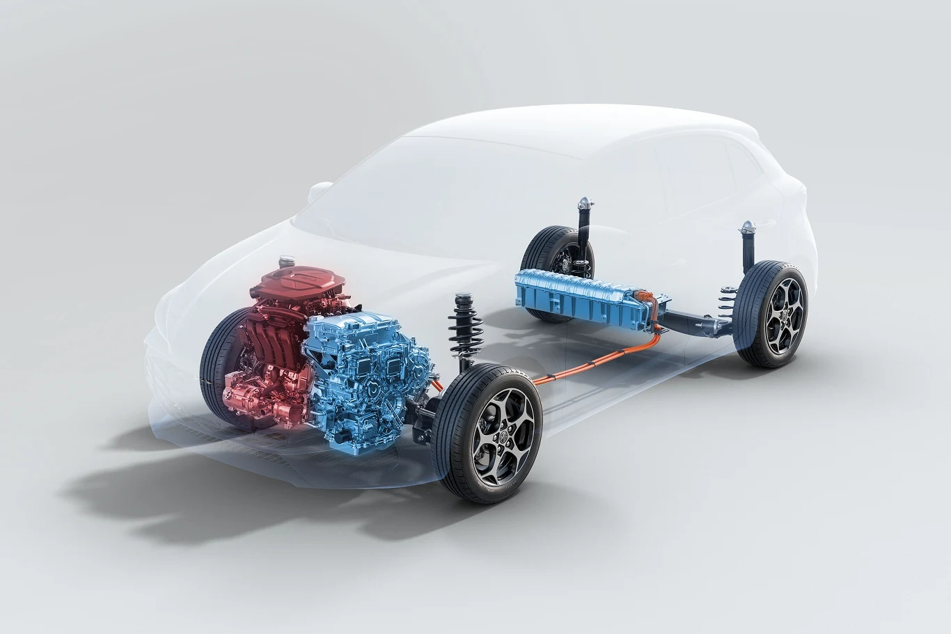 Nowy MG3 Hybrid+ ma 1,5-litrowy silnik benzynowy, 136-konny silnik elektryczny i litowo-jonowy akumulator o pojemności 1,83 kWh