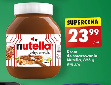 Nutella Krem do smarowania z orzechami laskowymi i kakao 825 g