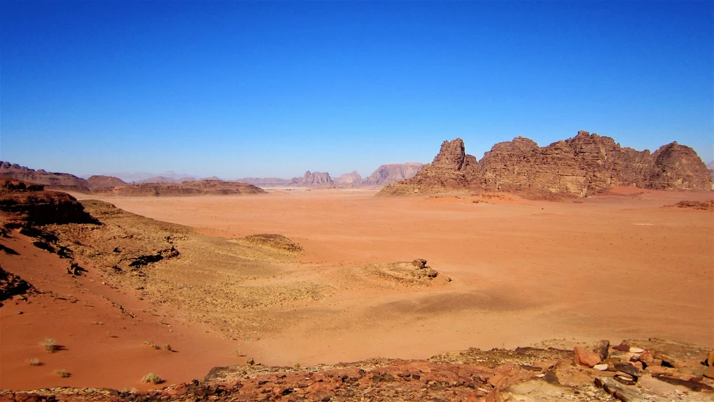 Pustynia Wadi Rum znajdująca się w Jordanii – to tu kręcono "Diunę".