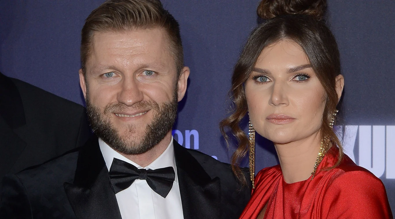 Jakub Błaszczykowski z żoną, Agatą Jakub Błaszczykowski z żoną, Agatą