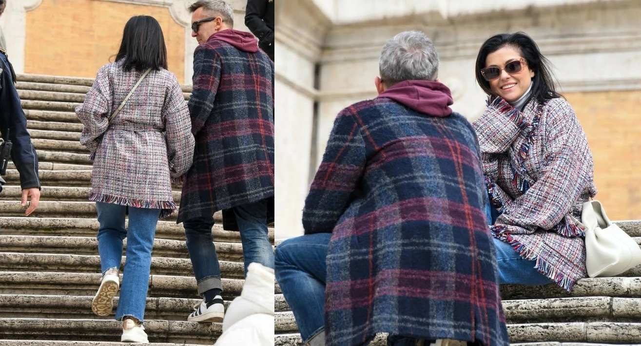 Cichopek i Kurzajewski na Schodach Hiszpańskich Cichopek i Kurzajewski na Schodach Hiszpańskich