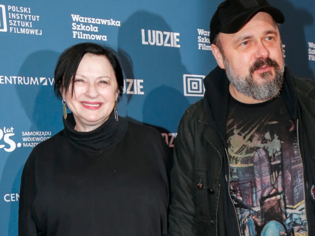 Arkadiusz Jakubik z żoną Agnieszką na pokazie Arkadiusz Jakubik z żoną Agnieszką na pokazie