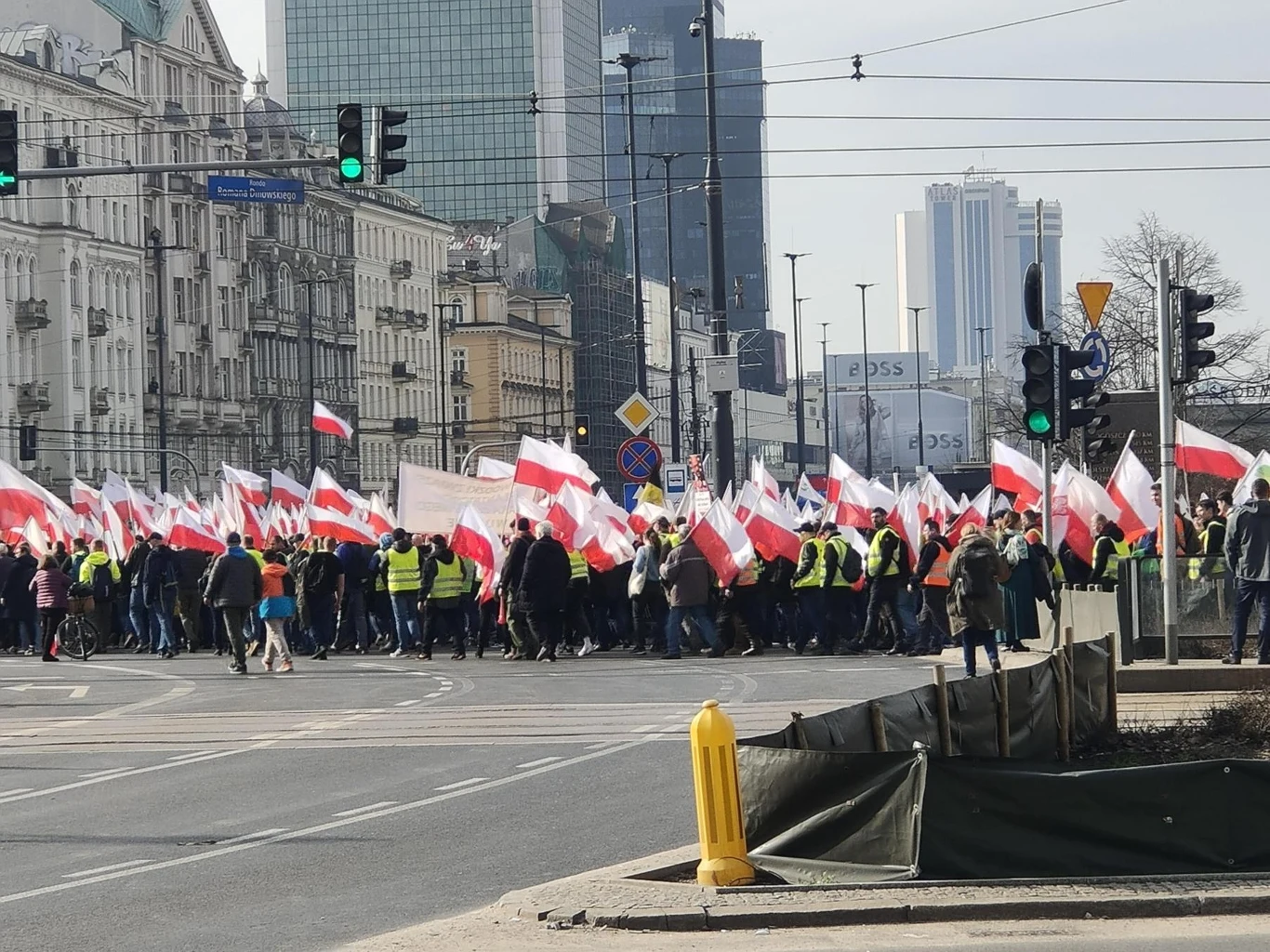 Protest rolników w Warszawie Protest rolników w Warszawie