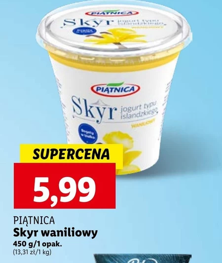 Piątnica Skyr Jogurt typu islandzkiego waniliowy 450 g
