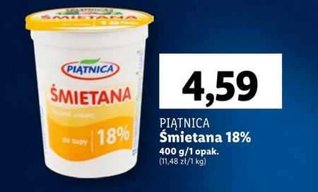 Piątnica Śmietana 18 % 400 g
