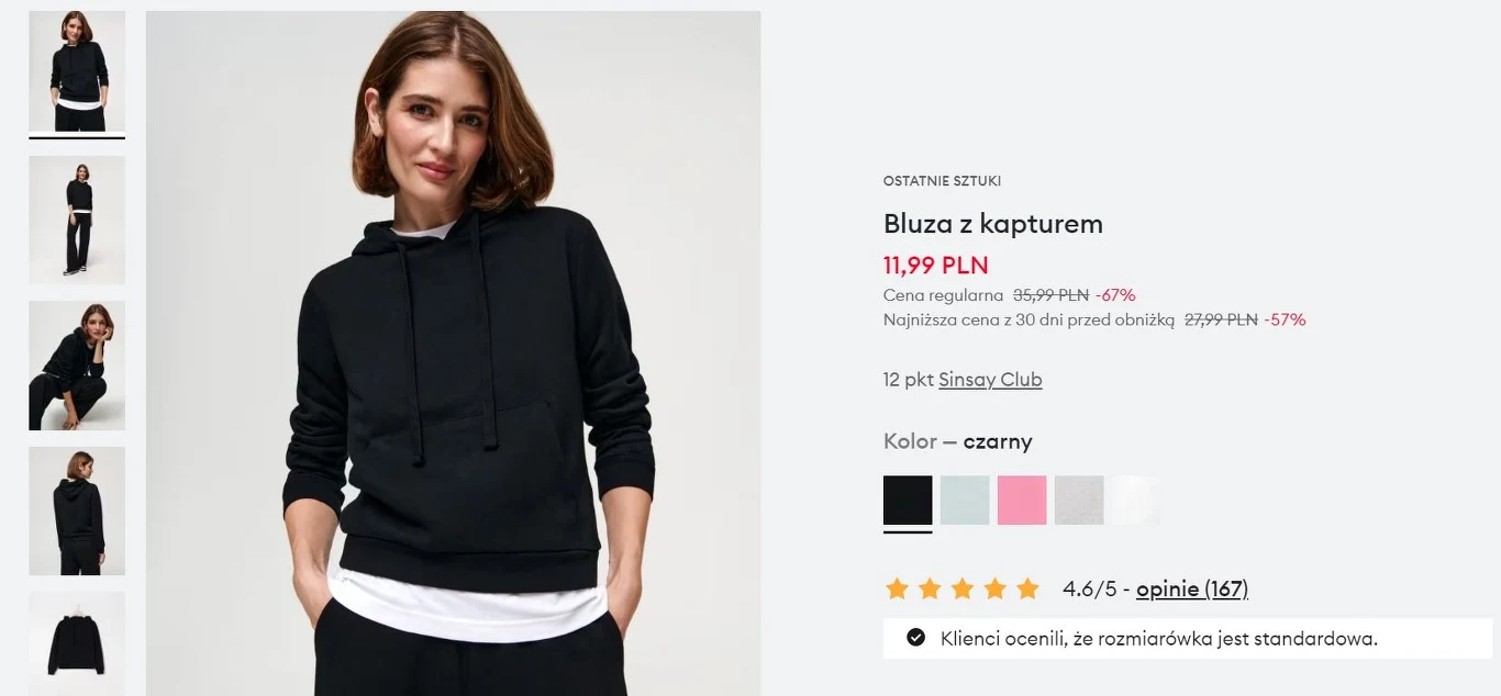 Sinsay oferuje promocję na modne bluzy!