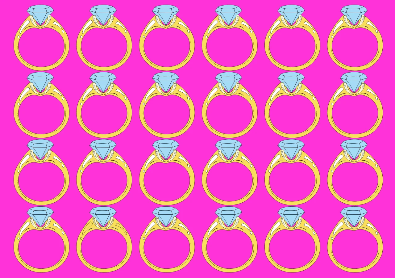 Test na spostrzegawczość. Pierścionek z diamentem