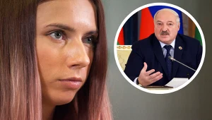 Na zdjęciu Kryscina Cimanouska oraz Aleksander Łukaszenka