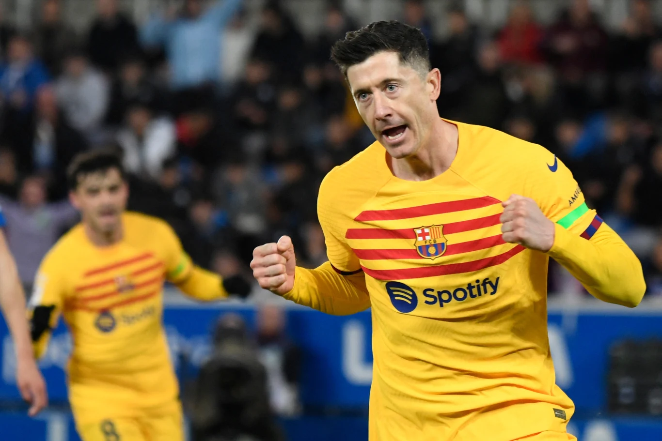 Robert Lewandowski w barwach FC Barcelona Robert Lewandowski w barwach FC Barcelona