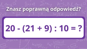 Zagadka matematyczna, z którą 80% internautów ma problem. Podołasz wyzwaniu?