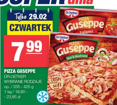 Dr. Oetker Guseppe Pizza z szynką i pieczarkami 425 g
