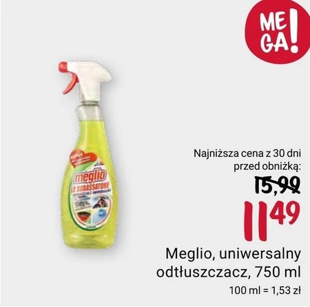 Meglio Lo Sgrassatore Lemon Odtłuszczacz uniwersalny 750 ml