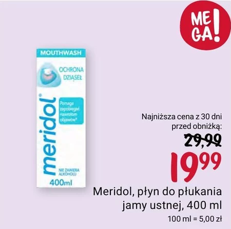 płyn do płukania jamy ustnej meridol® Ochrona Dziąseł 400ml
