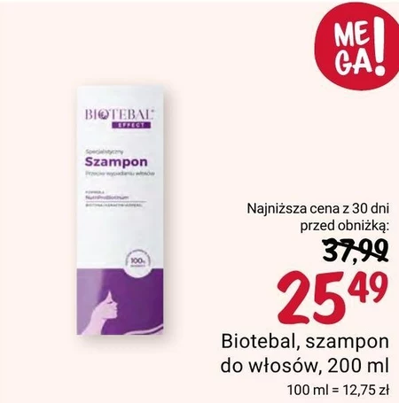 Biotebal EFFECT Specjalistyczny szampon przeciw wypadaniu włosów 200 ml