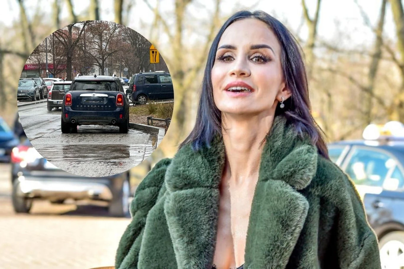 Viola Kołakowska parkuje w niedozwolonym miejscu. Viola Kołakowska parkuje w niedozwolonym miejscu.