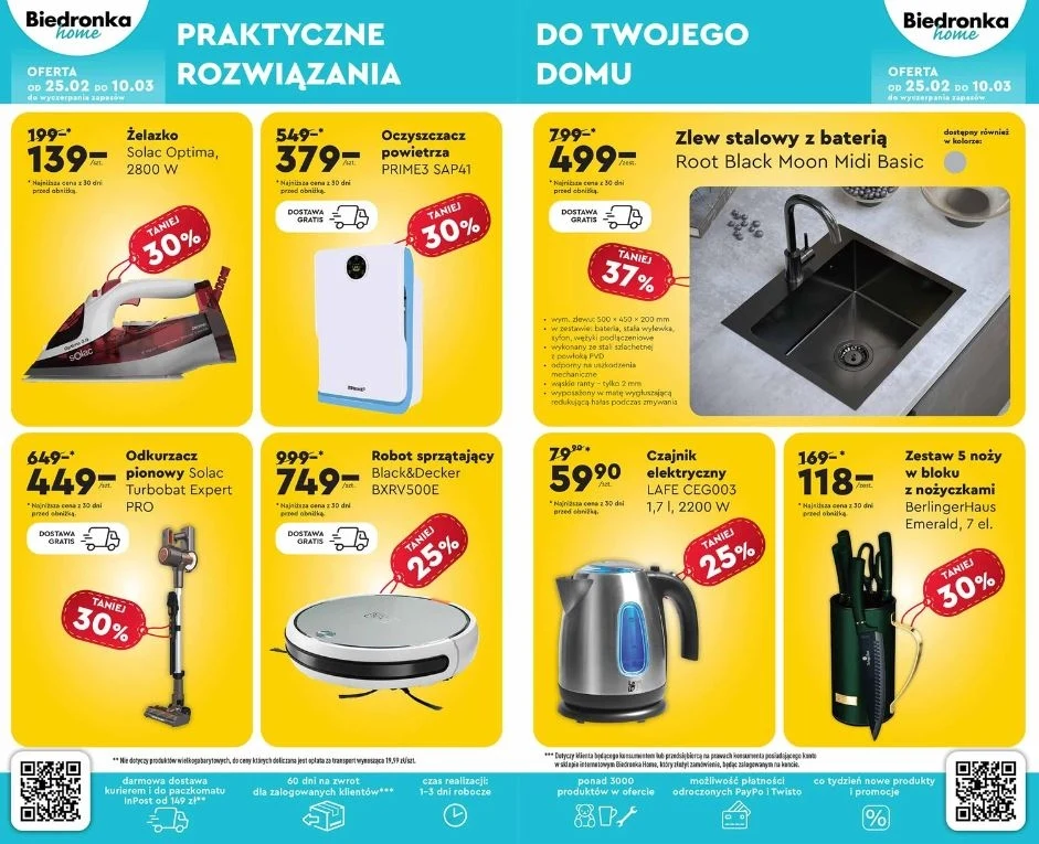 Biedronka oferuje odkurzacz o 200 zł taniej!