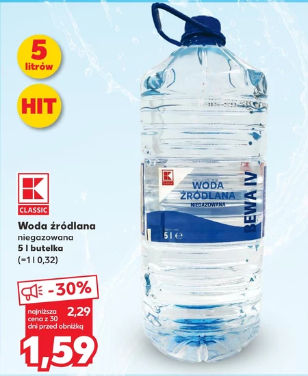 Woda źródlana K-Classic
