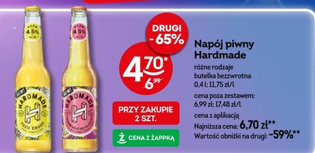 Hardmade Yuzu Lemon Piwo z lemoniadą o smaku cytryny i yuzu 400 ml
