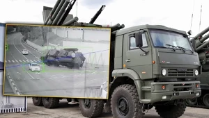 Wypadek z udziałem rosyjskiego sprzętu wojskowego. Nagranie hitem