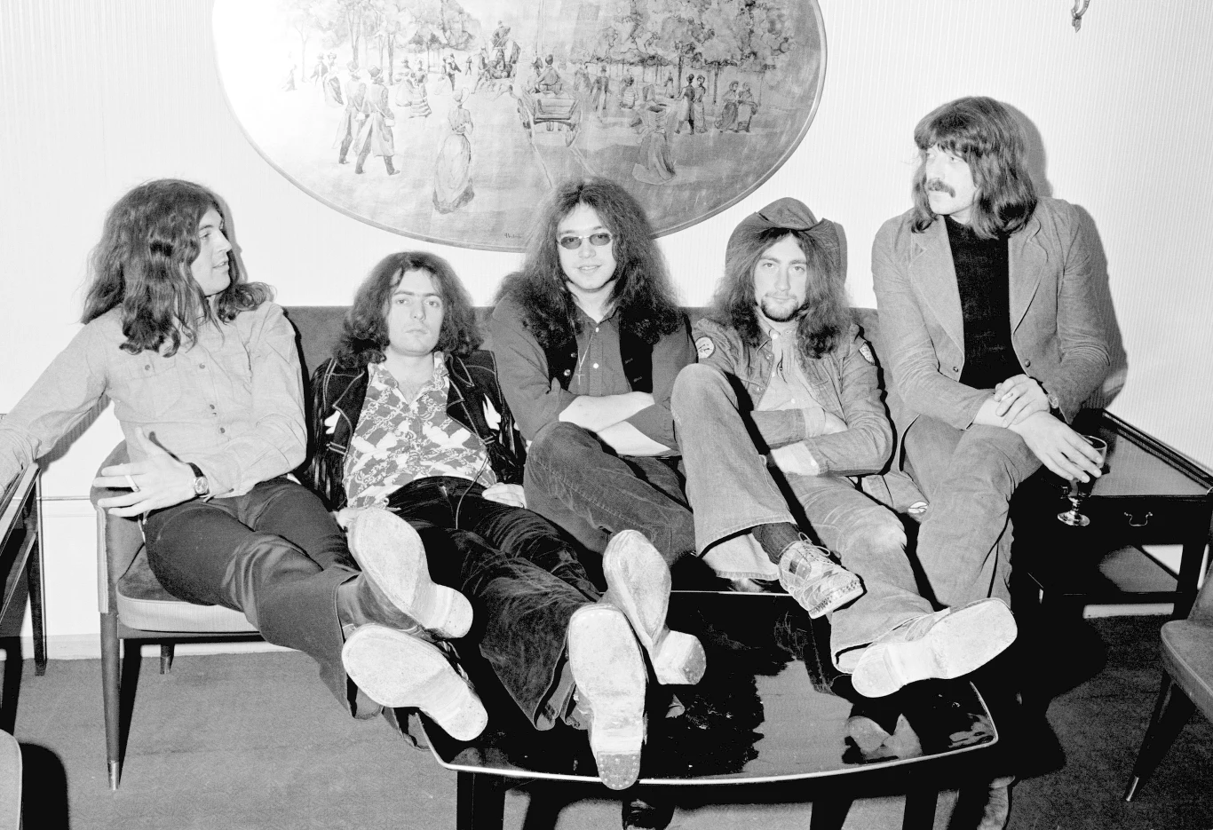 Deep Purple w 1972 r. - od lewej: Ian Gillan, Ritchie Blackmore, Ian Paice, Roger Glover i Jon Lord Deep Purple w 1972 r. - od lewej: Ian Gillan, Ritchie Blackmore, Ian Paice, Roger Glover i Jon Lord