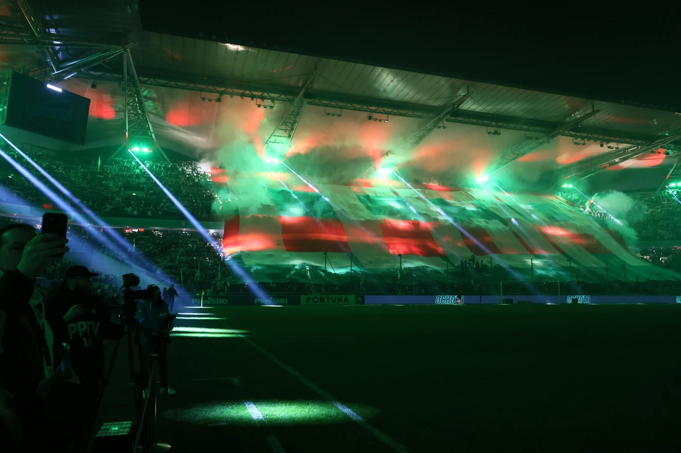 To już drugi taki pokaz na stadionie Legii Warszawa