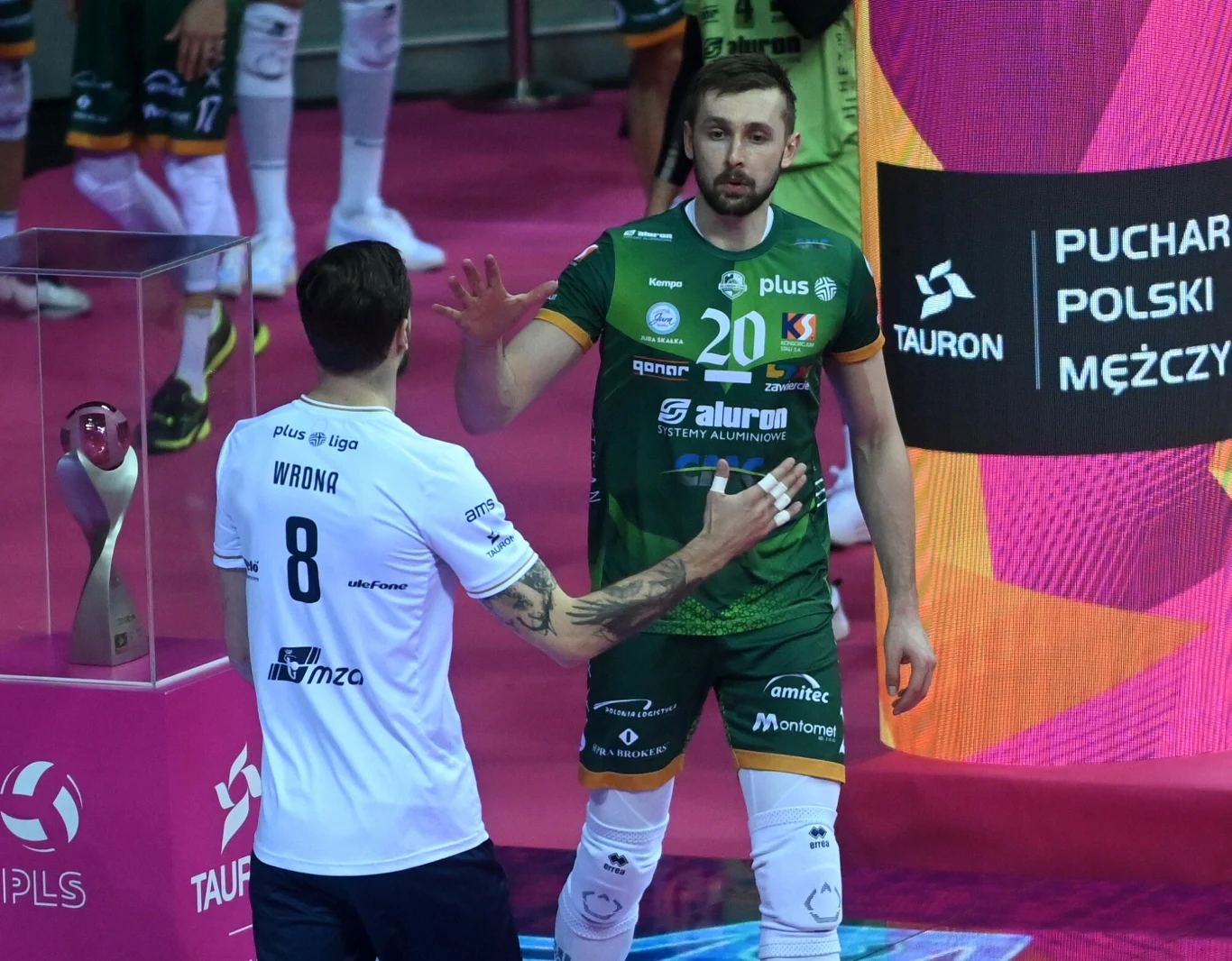 Mateusz Bieniek i Andrzej Wrona, kapitanowie Aluronu CMC Warty i Projektu Mateusz Bieniek i Andrzej Wrona, kapitanowie Aluronu CMC Warty i Projektu