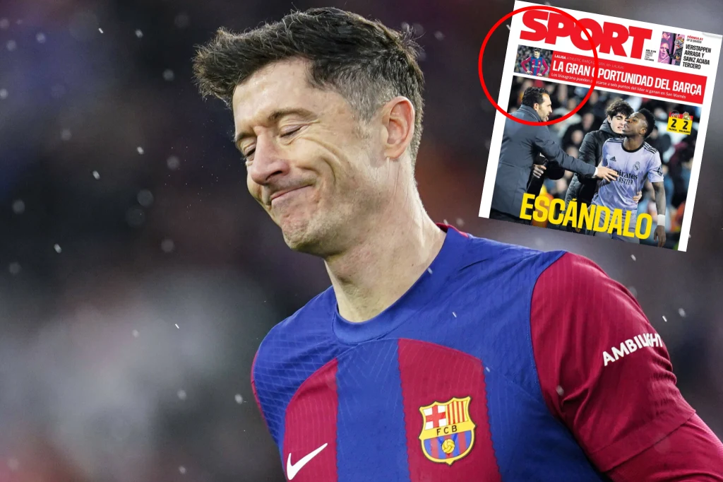 Robert Lewandowski podczas meczu FC Barcelona. Ekipa mistrza Hiszpanii może nieco zmniejszyć stratę do Realu Madryt Robert Lewandowski podczas meczu FC Barcelona. Ekipa mistrza Hiszpanii może nieco zmniejszyć stratę do Realu Madryt