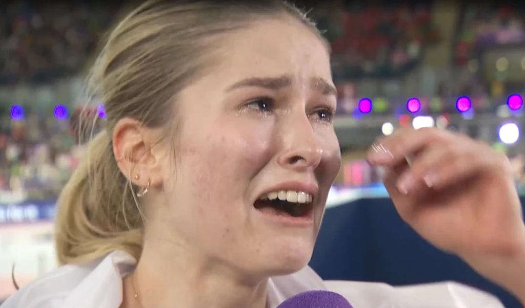 Pia Skrzyszowska nie kryła łez w trakcie wywiadu w TVP Sport Pia Skrzyszowska nie kryła łez w trakcie wywiadu w TVP Sport