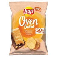 Lay's Oven Baked Pieczone formowane chipsy ziemniaczane o smaku sera cheddar 110 g