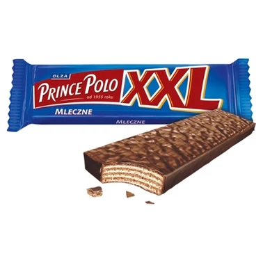 Prince Polo XXL Mleczne Kruchy wafelek z kremem kakaowym oblany czekoladą mleczną 50 g - 0