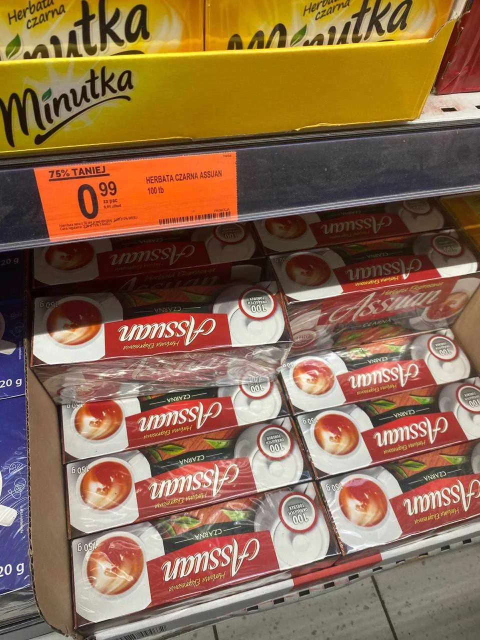 Herbata Assuan za 99 groszy w Biedronce 