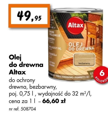 Olej do drewna Altax