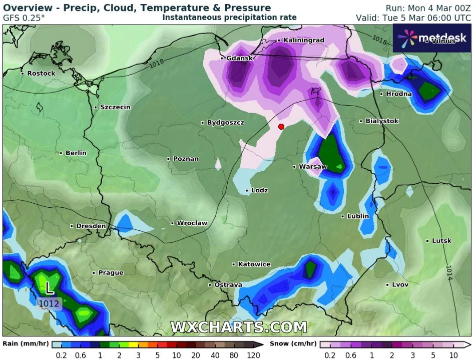We wtorek na północnym wschodzie Polski mogą się pojawić przymrozki i oblodzenia. Prognozowane są alerty IMGW pierwszego stopnia dla tych terenów We wtorek na północnym wschodzie Polski mogą się pojawić przymrozki i oblodzenia. Prognozowane są alerty IMGW pierwszego stopnia dla tych terenów