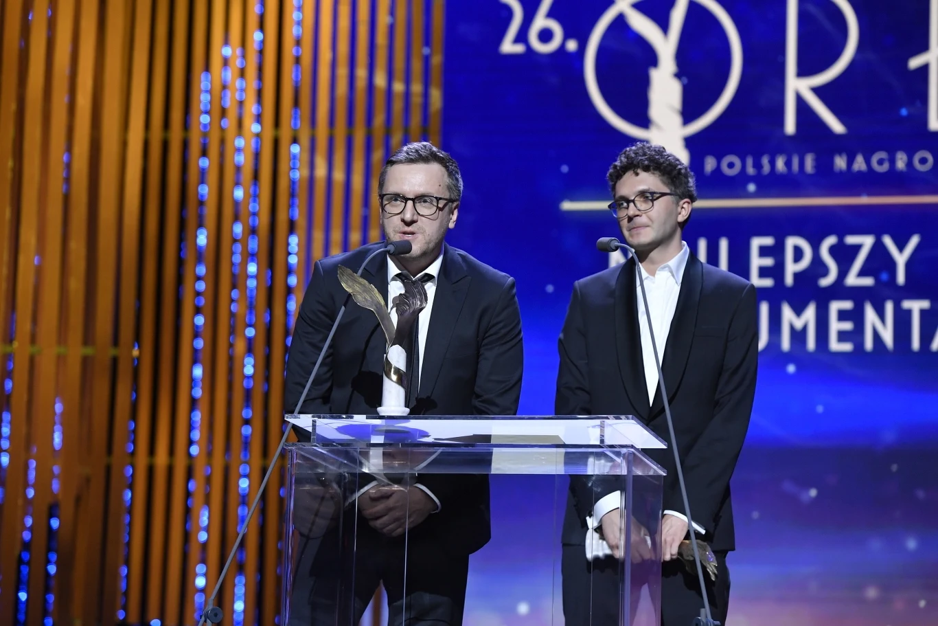 Orły 2024: Najlepszy Film Dokumentalny tegorocznych Orłów to "Pianoforte" Jakuba Piątka. Statuetki odebrali reżyser Jakub Piątek i producent Maciej Kubicki