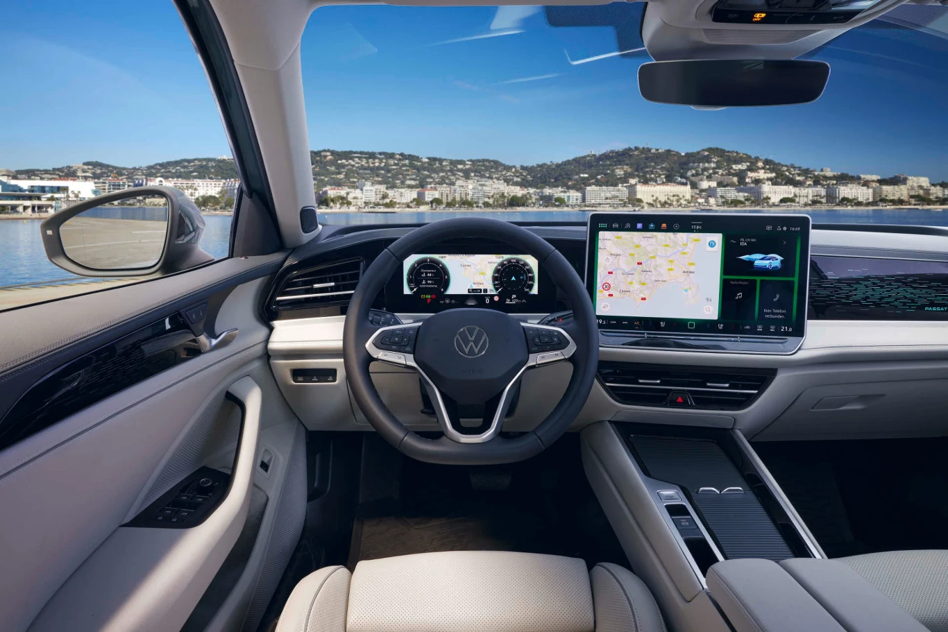 Wielki ekran zdominował konsolę centralną Passata