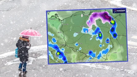 We wtorek pogoda będzie wymagająca. Pojawi się nie tylko deszcz, lecz również śnieg, a nawet burze. Obowiązuje alert IMGW pierwszego stopnia w województwie lubelskim