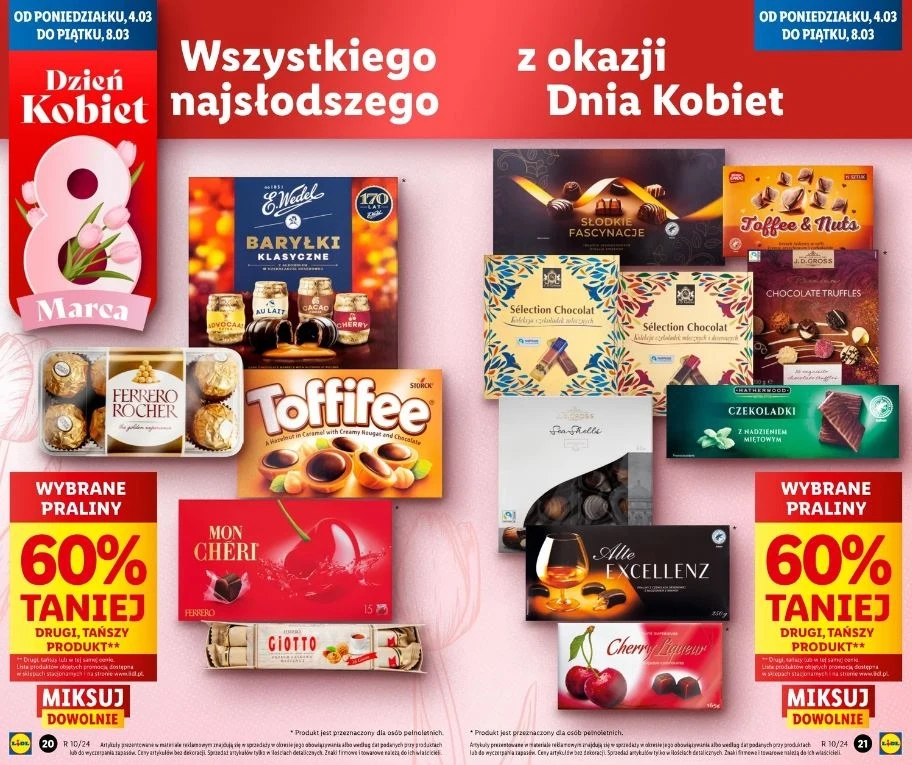Lidl oferuje duży rabat na praliny! Lidl oferuje duży rabat na praliny!