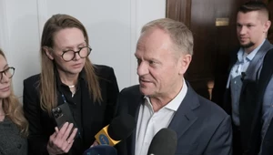 Premier Donald Tusk po zakończeniu rozmów z liderami koalicji rządzącej (zdj. arch.)