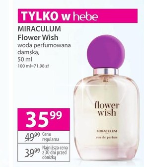 Woda perfumowana damska Miraculum Hebe 04. 03. 2024 20. 03