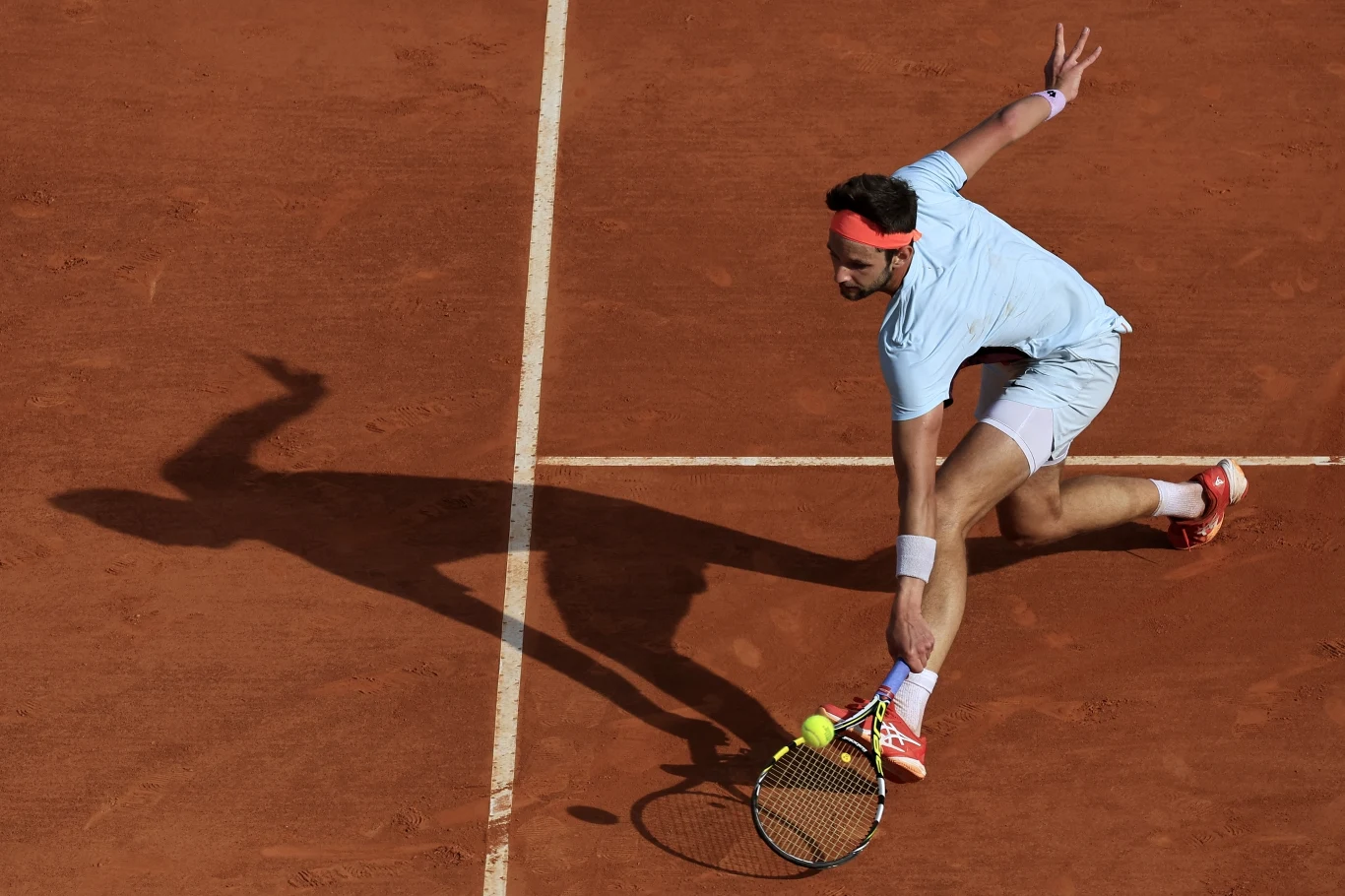 Iwan Gachow podczas meczu w Monte Carlo z Novakiem Djokoviciem Iwan Gachow podczas meczu w Monte Carlo z Novakiem Djokoviciem