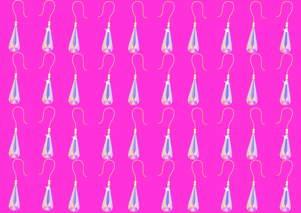 Test na spostrzegawczość. Znajdź wyróżniające się kolczyki z diamentami Test na spostrzegawczość. Znajdź wyróżniające się kolczyki z diamentami