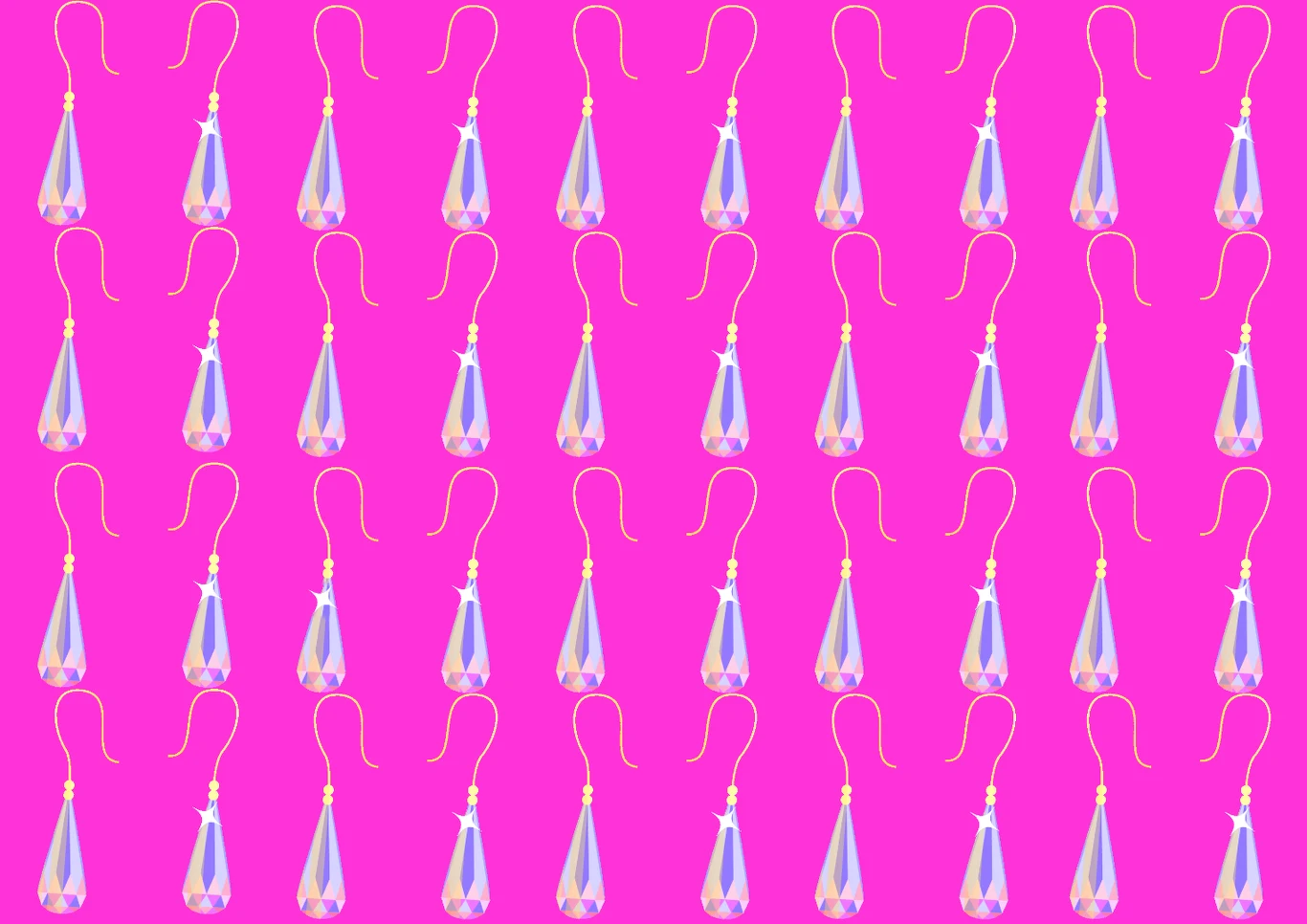 Test na spostrzegawczość. Znajdź wyróżniające się kolczyki z diamentami