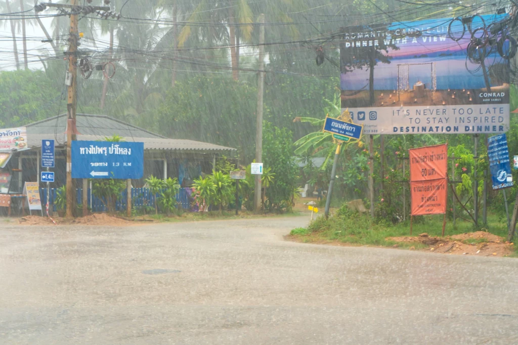 Pora deszczowa w Tajlandii trwa od maja do listopada