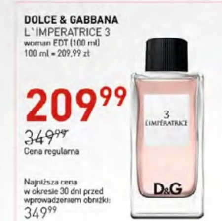 Woda toaletowa dla kobiet Dolce & Gabbana