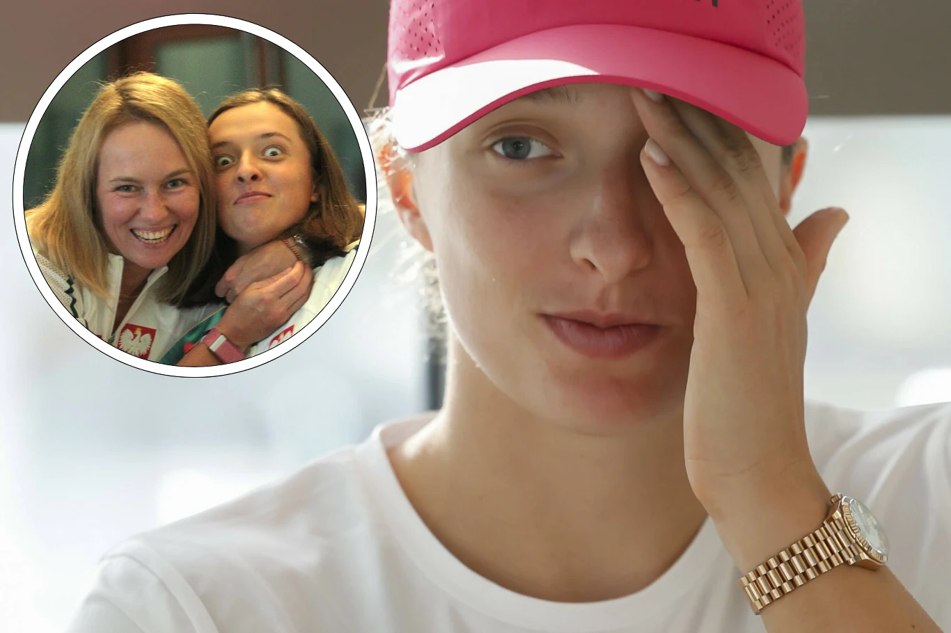 Na zdjęciu tenisistka Iga Świątek - wiceliderka rankingu WTA - oraz jej psycholog Daria Abramowicz