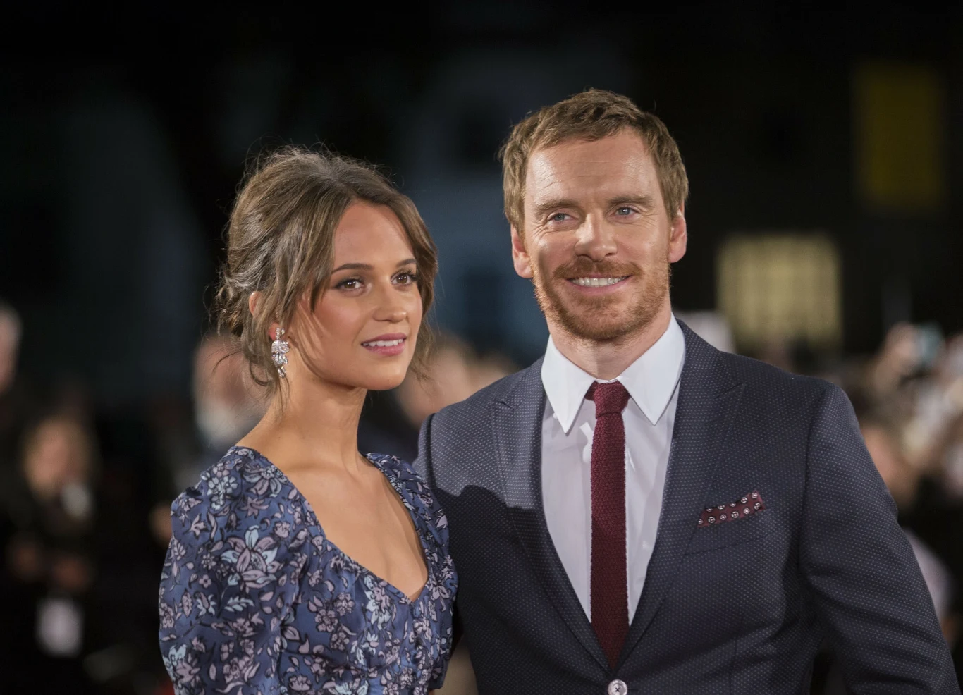 Alicia Vikander, Michael Fassbender w 2016 roku